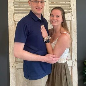 White & green romper